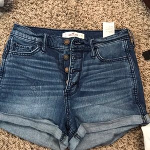 Denim hollister shorts